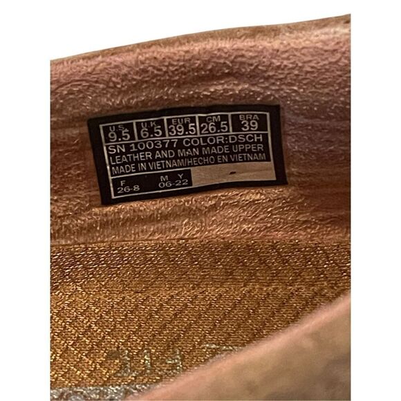 Skechers Womens Tan Leather Memory Foam Loafers Size 9.5 - Picture 6 of 9